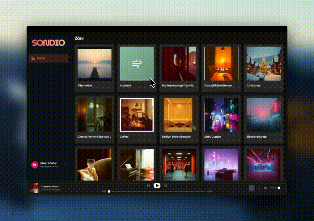 SONDIO desktop preview